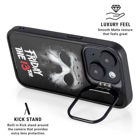 Warner Bros Friday the 13th Jason Voorhees iPhone 15 Kickstand Case